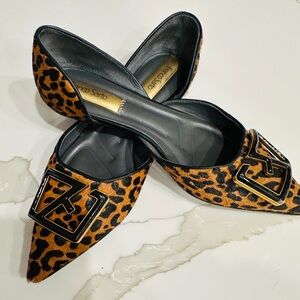 Franco Sarto Hadley D’Orsay pointed leopard print flats